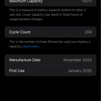 آیفون ۱۶ پرومکس باطری ۱۰۰