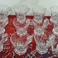 ۲ دست فنجان کریستال اصل ژاپن نو