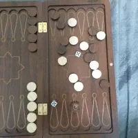 اسباب بازی تخته نرد مسافرتی با کیف چرمی