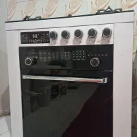 اجاق گاز طرح فر صفحه شیشه ای