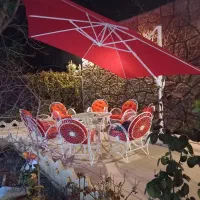 صندلی باغ کافه‌ اتشدان مدل گلبرگ