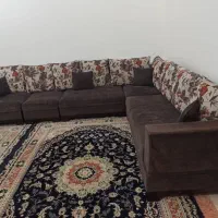 مبل راحتی ۸ نفره ال به همراه جلو مبلی