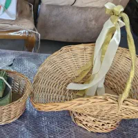 سبد حصیری زیبا