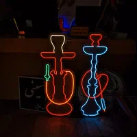 قلیون نئون /تابلو نئون پلکسی/کافی شاپ