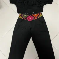 ست  کراپ و شلوار مجلسی