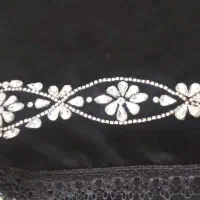 شال جواهر دوزی شده سنگ دوزی شده