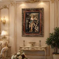 تابلوفرش کلاسیک قاب سلطنتی
