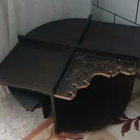میز چوبی با۳عسلی