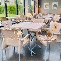 میز و صندلی پلاستیکی طرح جمشیدناهارخوری غذاخوری