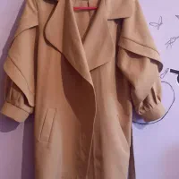 مانتو سایز مدیوم رنگ کرمی استفاده نشده