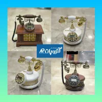 گوشی تلفن رومیزی سلطنتی کلاسیک چوبی