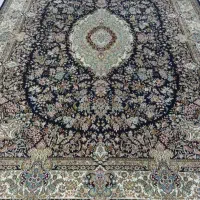یک جفت فرش ۱۲متری ۵۰۰شانه تراکم ۱۲۰۰ وسورمه ای