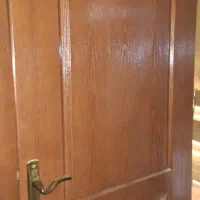 درب چوبی کارکرده طرح فرانسوی