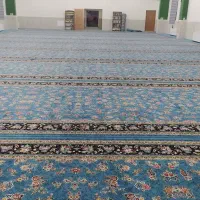 فرش سجاده ای تشریفاتی ابی مسجدی حسینه ای