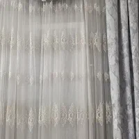 پرده برای پنجره ۲/۵تا۳ متری همراه با دستک و آستر
