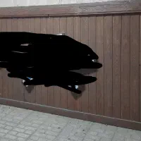 تابلو مغازه چوب روسی با کلاف آهن
