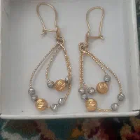 گوشواره وپلاک طلا