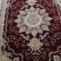 دو عدد فرش ماشینی با دو عدد قالیچه یک در یک ونیم