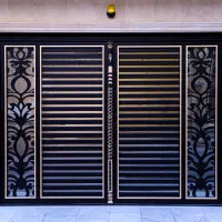 درب ریلی پارکینگی نفررو فریم کف پهن ویلایی دولنگه