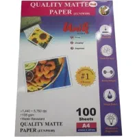 کاغذ پشت چسب دار مات