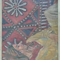 نقاشی رنگ روغن کار دست بسیار زیبا