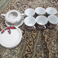 فنجان ونعلبکی وقندان ایرانی