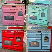 اجاق گاز تکنو سه فر کلاسیک ست محصولات رنگی امرسان