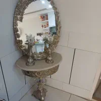 آینه شمعدان برنزی
