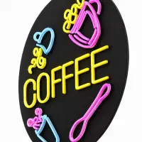تابلو نئون Coffee استفاده نشده