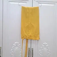 شلوار بگ  رنگ سفید و خردلی