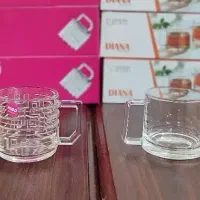 استکان دسته دار بلوری دیانا زنگان و نئو طرح دار