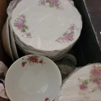 سرویس چینی گل سرخی
