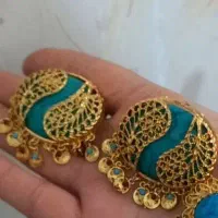 فروش سرزلفی،انگشتر گل بزرگ و گوشواره هندی