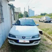 پژو پارس سفید تو کرم سفارشی