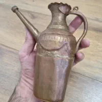 آفتابه وضو مسی الماس تراش کار نایاب