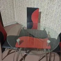 میز غذاخوری فلزی ۴نفره