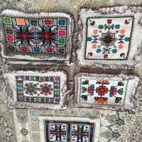 روپشتی و روتختی و کناره گلدوزی شده با دست قدیمی