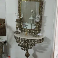 آینه وشمعدان برنجی