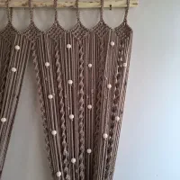 پرده دستبافت مکرومه