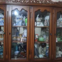 کنسول همراه با بوفه شیشه ای