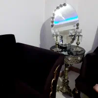 آینه و شمعدان در حد نو