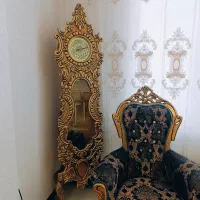 ساعت ایستاده ، چوب گردو