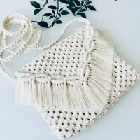 اجرای کیف و صندل مکرومه