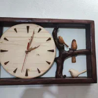 ساعت دیواری چوبی