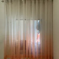 یک جفت پرده اتاق خواب حریر