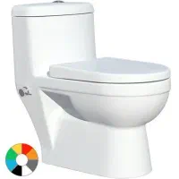 توالت فرنگی یک تکه با کیفیت و رنگ‌بندی متنوع