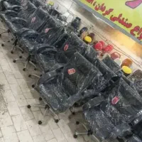 صندلی دسته چرم گردان جک دار اداری