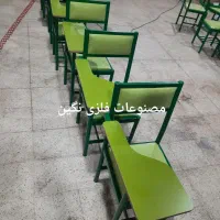صندلی تحصیلی دسته دار (رنگ سبز )
