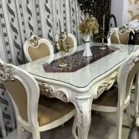 میز ناهارخوری پلیمری 6 نفره