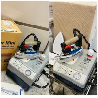 دو عدد اتوبخار سیلتر مخزن دار مونتاژ  اطو خیاطی